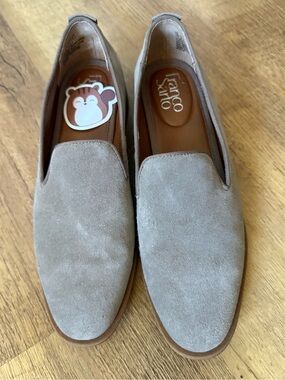 Franco Sarto Jeena Cocco Suede Venetian Slip-On Loafers